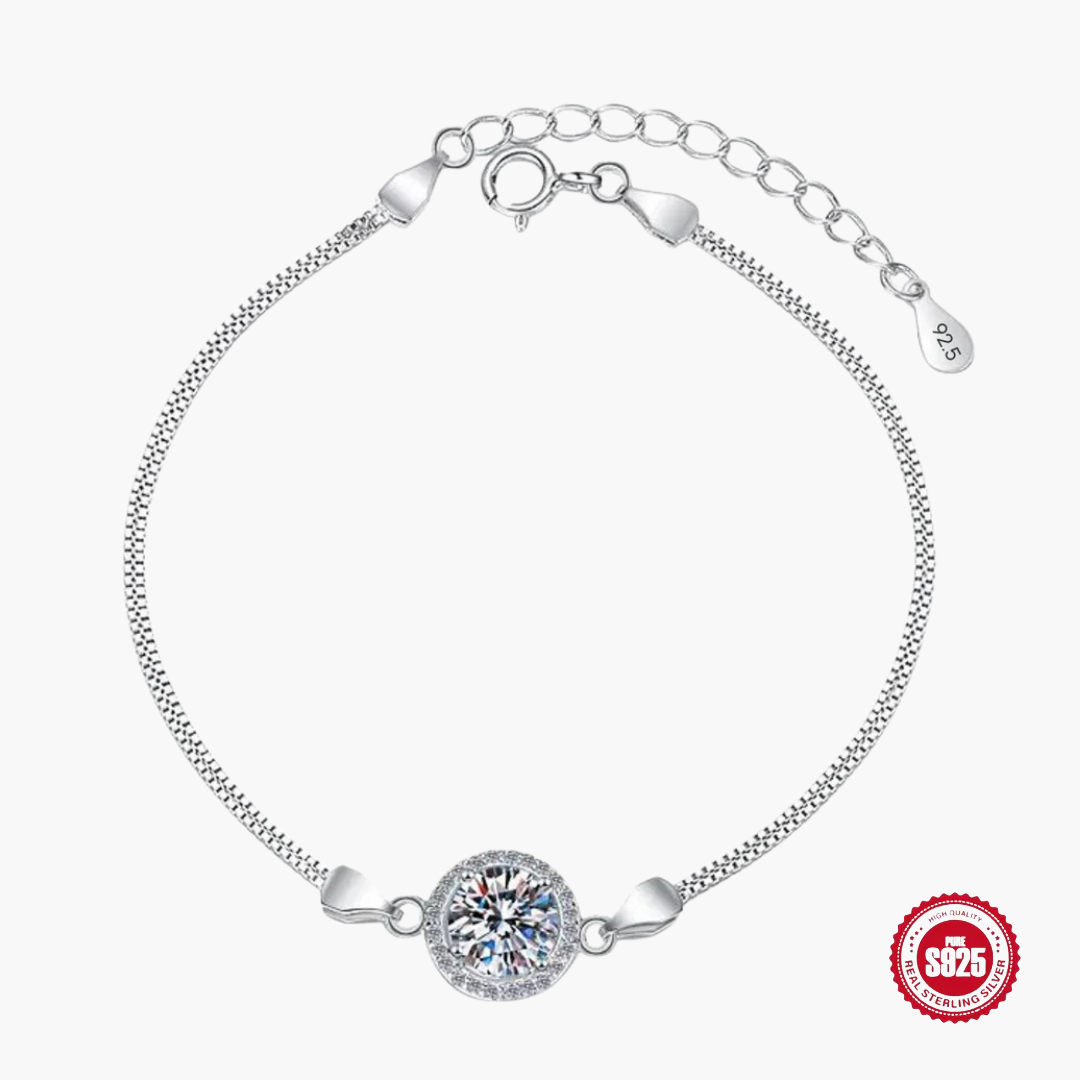 Lovely Women 92.5 Sterling Silver Cubic Zerconia Bracelets