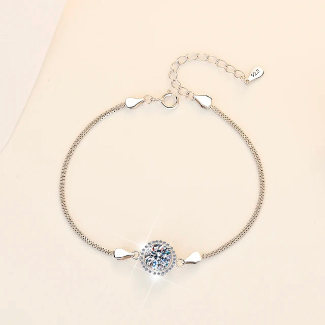 Lovely Women 92.5 Sterling Silver Cubic Zerconia Bracelets