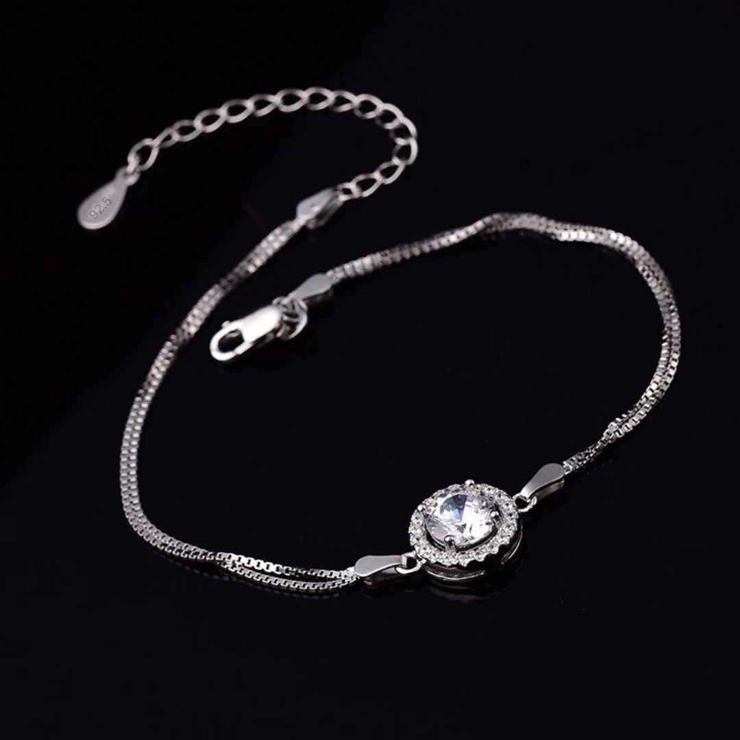 Lovely Women 92.5 Sterling Silver Cubic Zerconia Bracelets