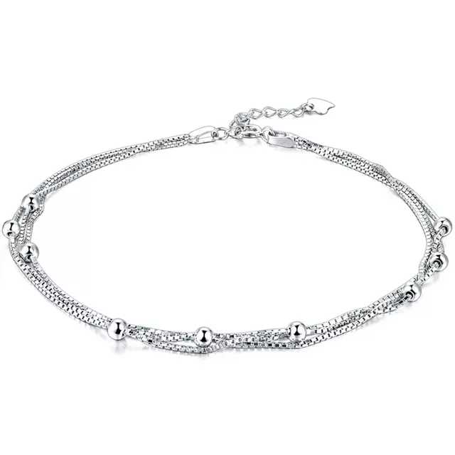 Sterling Silver 92.5 Fancy Anklet for Women