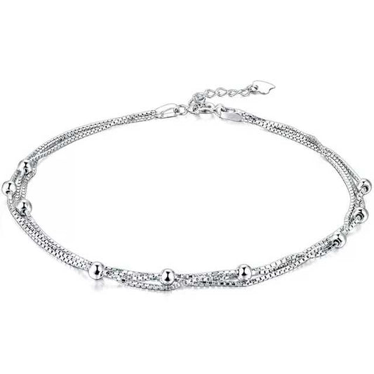 Sterling Silver 92.5 Fancy Anklet for Women