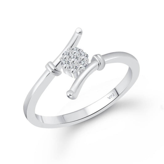 Stylish Silver Crystal Ring for Women and Girls