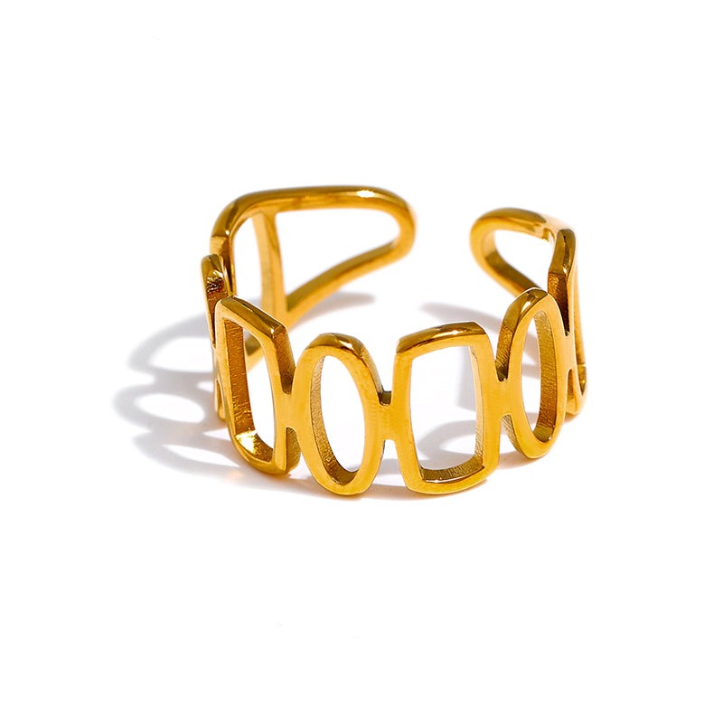 Sterling Silver Irregular Opening Ring