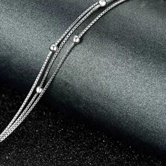 Sterling Silver 92.5 Fancy Anklet for Women