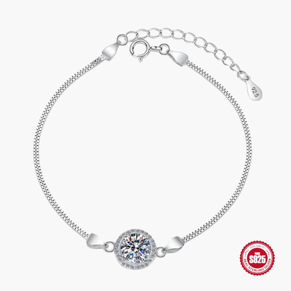 Lovely Women 92.5 Sterling Silver Cubic Zerconia Bracelets