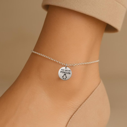 Penguin 92.5 Sterling Silver Anklet