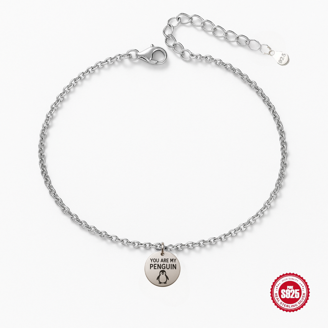 Penguin 92.5 Sterling Silver Anklet