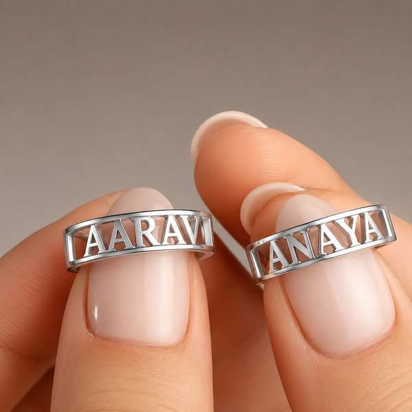 Swastik Personalized Band Ring