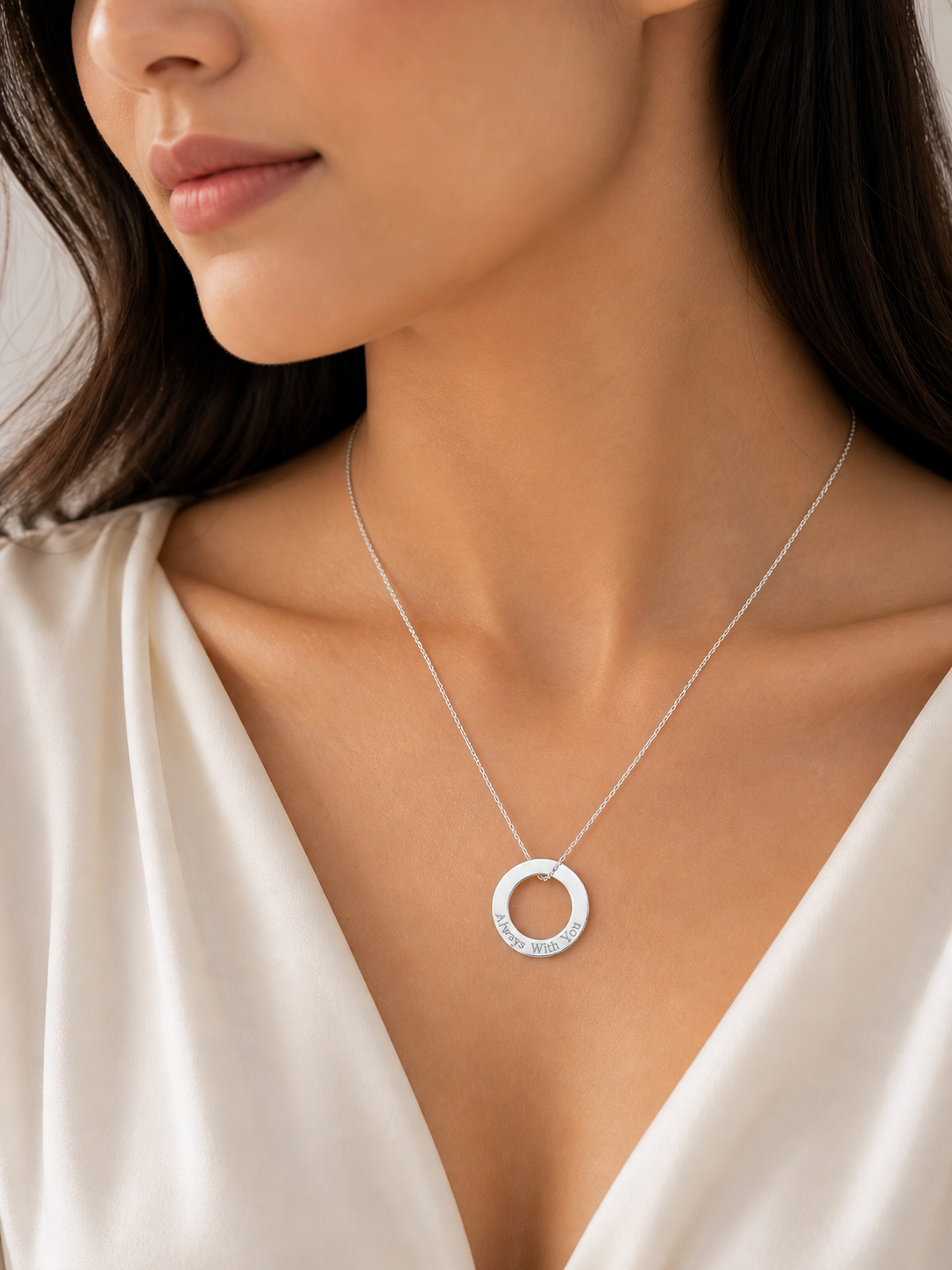 Round Engraved Charm