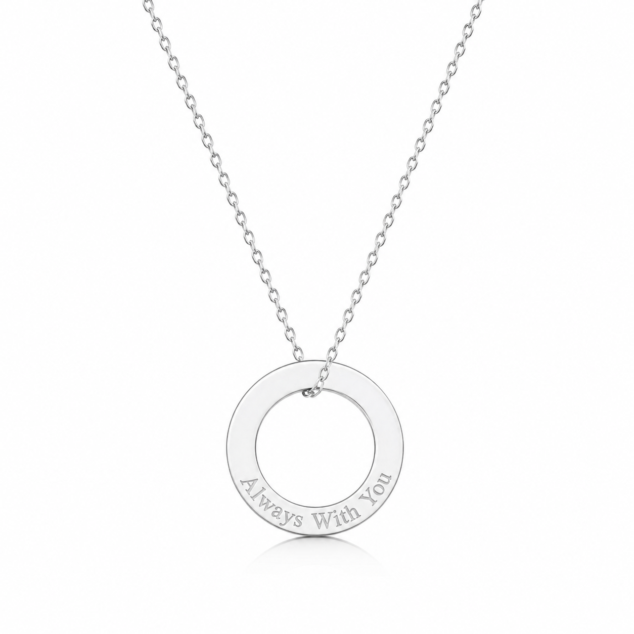 Round Engraved Charm