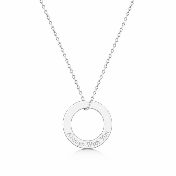 Round Engraved Charm