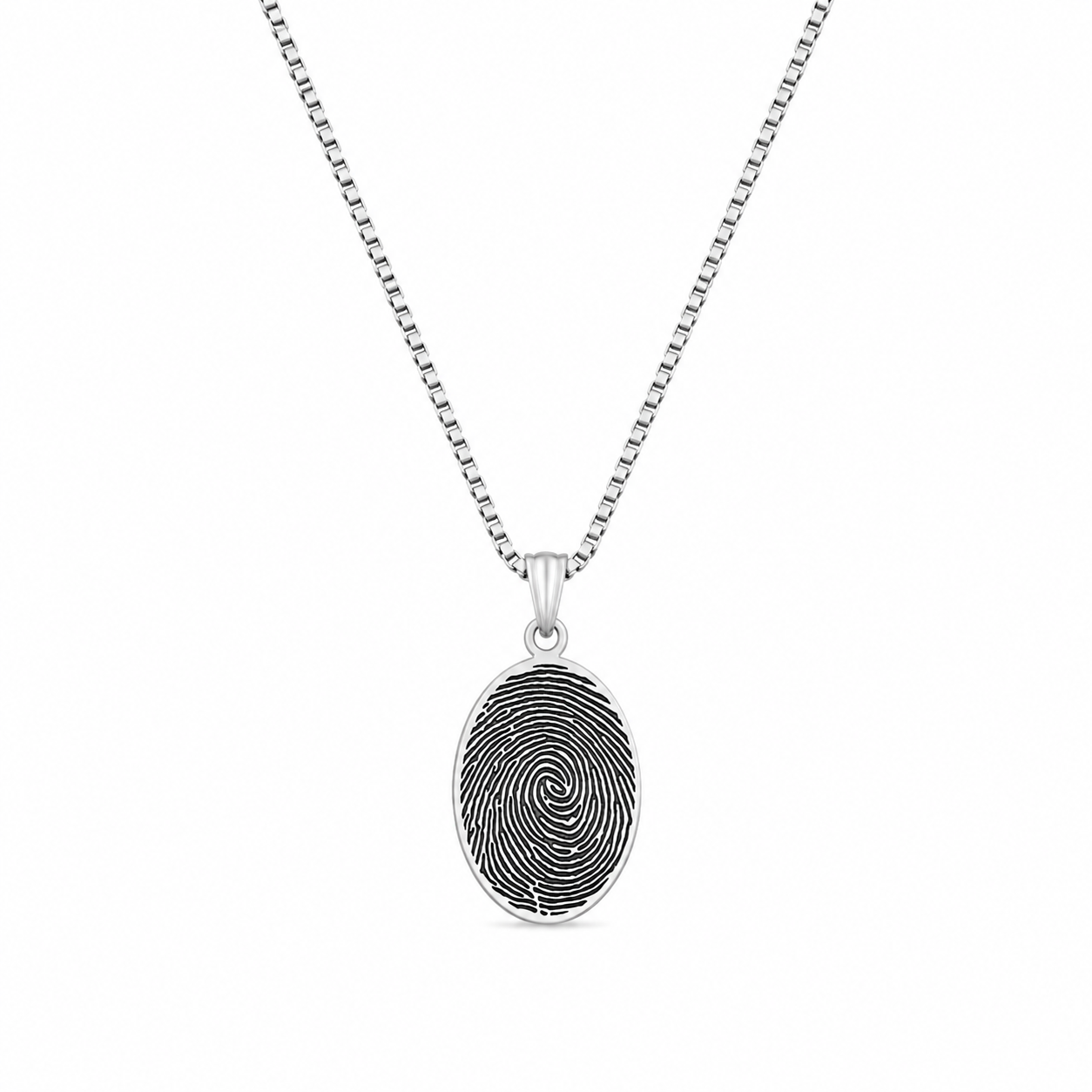 Fingerprint Memory Pendant Necklace
