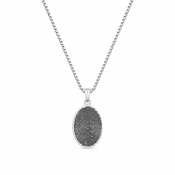 Fingerprint Memory Pendant Necklace