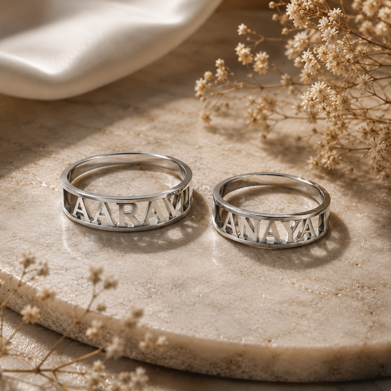 Swastik Personalized Band Ring