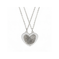 Split Heart Pendant Necklace