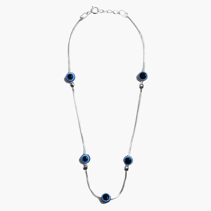 Multi Evil Eye 92.5 Sterling Silver Anklets