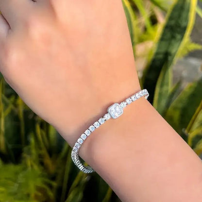 STERLING SILVER 92.5 CZ TENNIS BRACLET