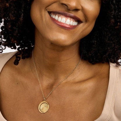 Silver Bond Fingerprint Necklace