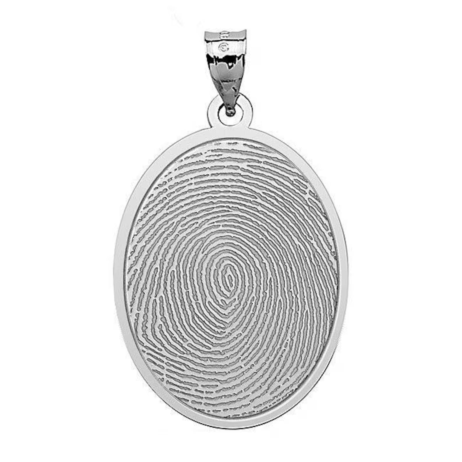 Fingerprint Memory Pendant Necklace