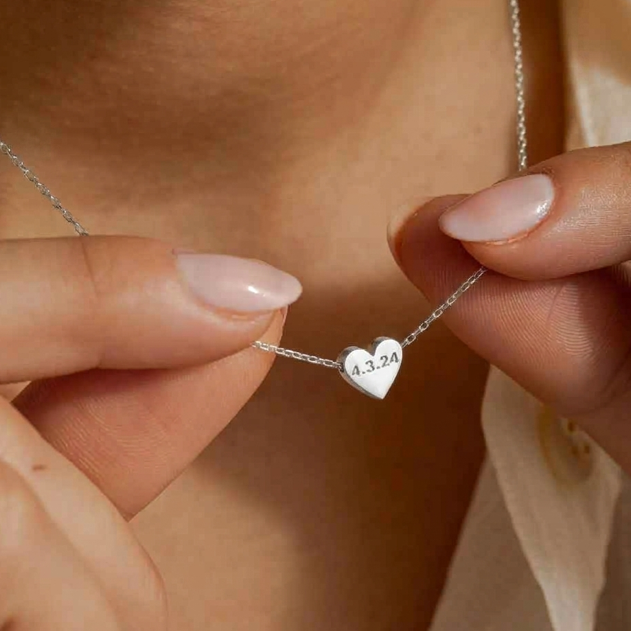 Swastik Engraved Love Necklace