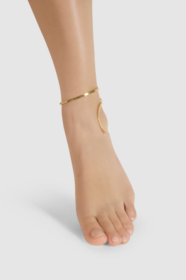 HALLMARKED STERLING SILVER 92.5 CUFF LEG ANKLE BRACLET